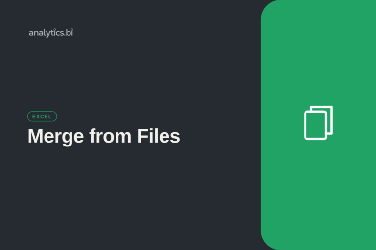 Merge from Files — Excel | analytics.bi