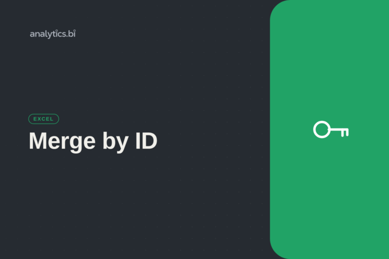 Merge by ID — Excel | analytics.bi