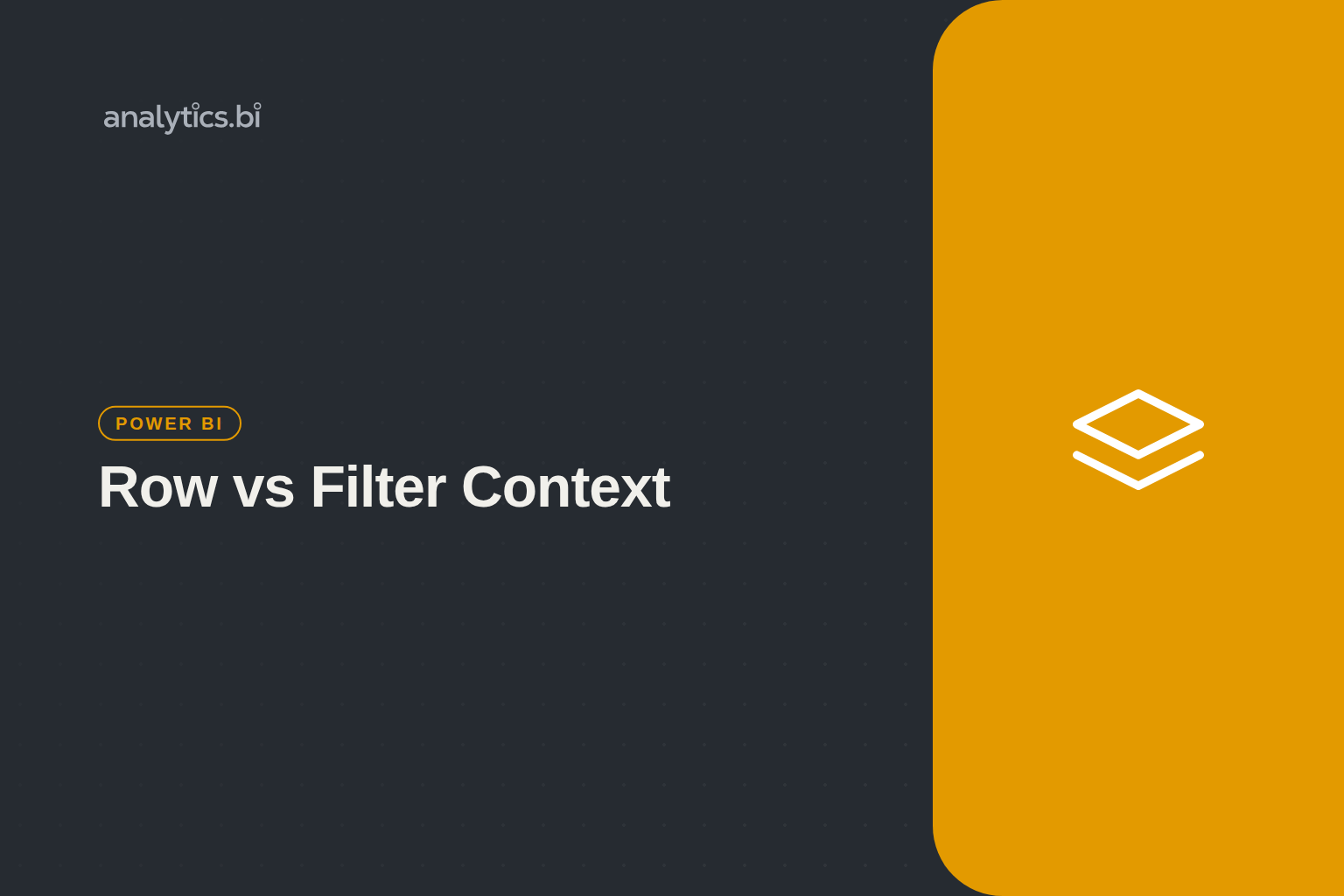 Row vs Filter Context — Power BI | analytics.bi