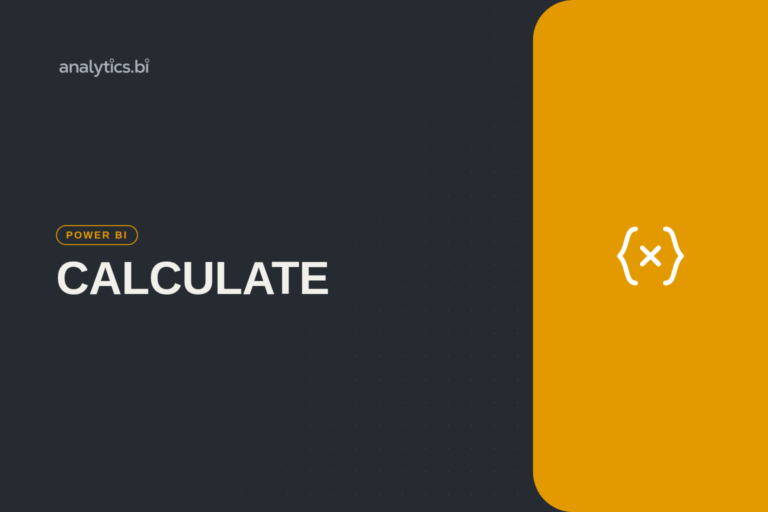 CALCULATE — Power BI | analytics.bi