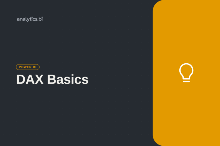 DAX Basics — Power BI | analytics.bi
