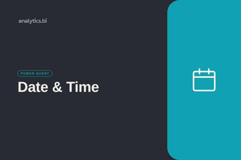 Date & Time — Power Query | analytics.bi