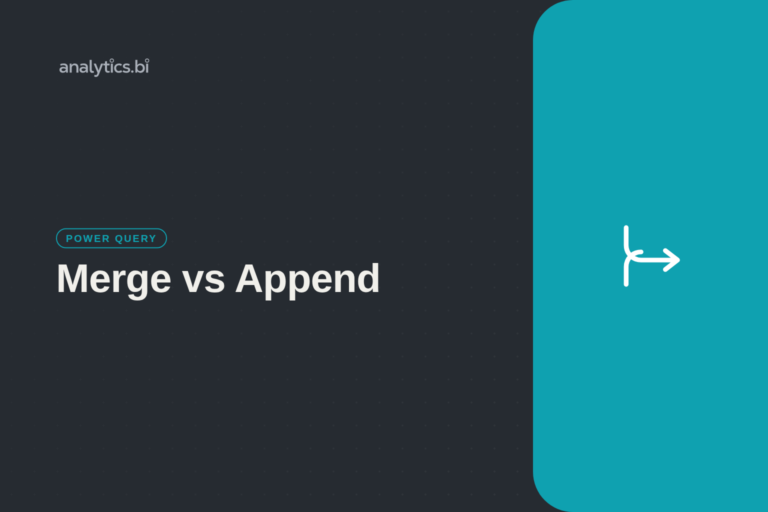 Merge vs Append — Power Query | analytics.bi