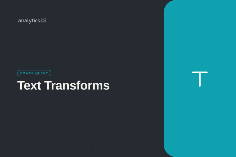 Text Transforms — Power Query | analytics.bi