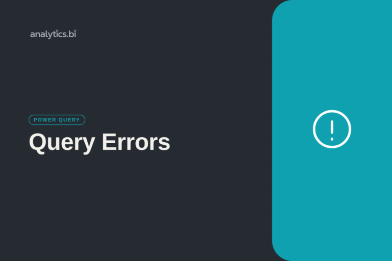 Query Errors — Power Query | analytics.bi