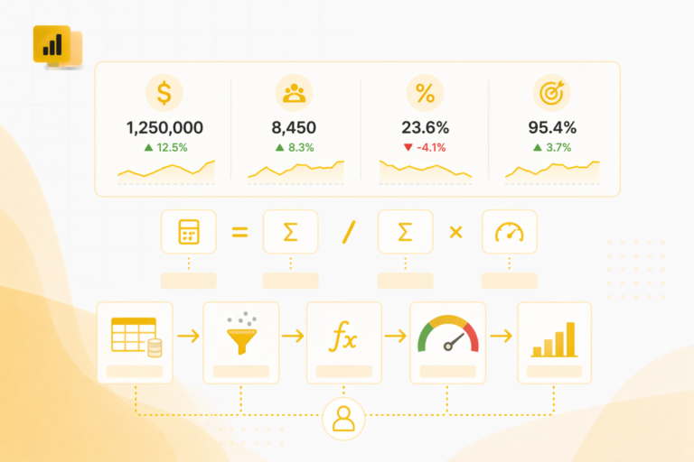 Kaip kurti KPI Power BI: DAX pavyzdžiai ir geriausia praktika