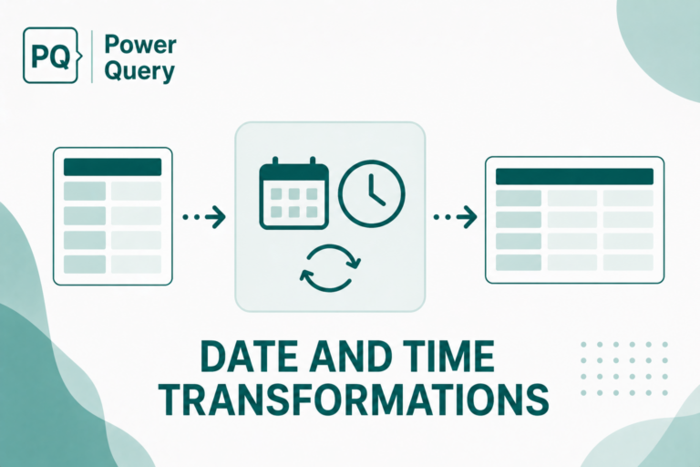 Date & Time Transformations Power Query: datos, tipai ir locale klaidos