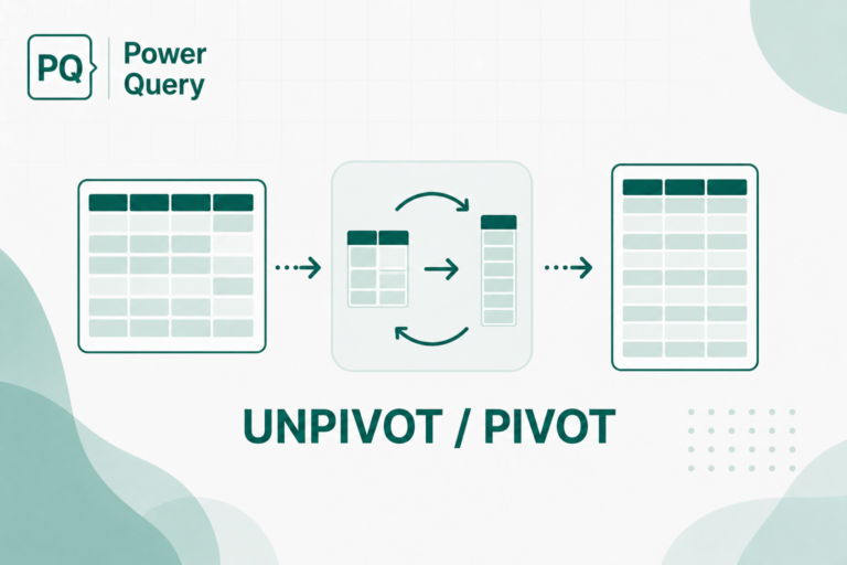 Unpivot ir Pivot Power Query: kaip transformuoti duomenis analizei