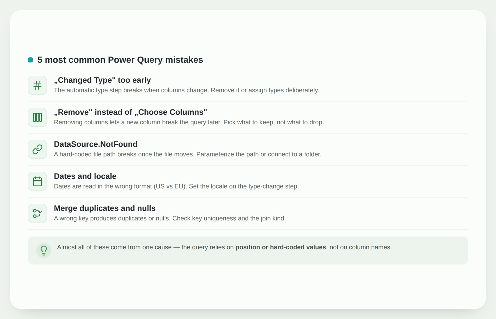 5 common Power Query mistakes and how to avoid them | analytics.bi